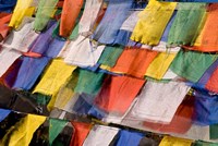 Framed Prayer Flags at Dochu La, Bhutan