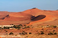 Framed Sand dune at Sossusvlei, Namib-Naukluft National Park, Namibia