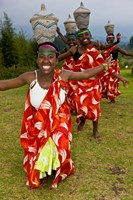Framed Hutu Tribe Women Dancers, Rwanda