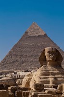 Framed Sphinx and Pyramid, Giza, Egypt