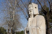Framed Statue, Changling Sacred Was, Beijing, China