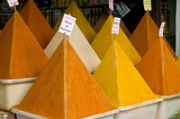 Framed Spices in Old City, Market, Essaouira, Morocco, Africa