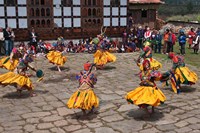 Framed Ura Yakchoe Festival, Bumthang, Bhutan