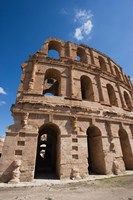 Framed Tunisia, El Jem, Colosseum, Ancient Architecture