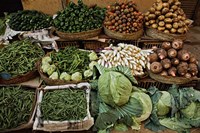 Framed Vegetables for sale, street market, Luxor, Egypt