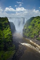 Framed Victoria Falls and Zambezi River, Zimbabwe