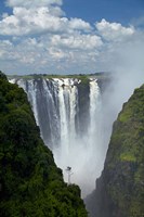 Framed Victoria Falls, Mosi-oa-Tunya, Zimbabwe, Africa