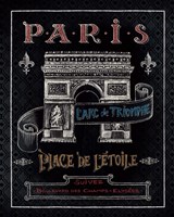 Framed 'Travel to Paris II' border=