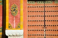 Framed Inner Courtyard doors, The Forbidden City, Beijing, China