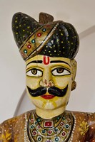 Framed Statue Head, Raj Palace Hotel, Jaipur, India