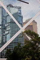 Framed Reflections On Building, Hong Kong, China