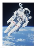 Framed AstronautTaking a Spacewalk
