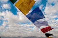 Framed Prayer flags, Leh, Ladakh, India