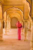 Framed Arches, Amber Fort temple, Rajasthan Jaipur India