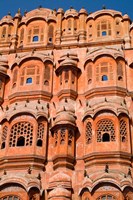 Framed Wind Palace in Downtown Center of the Pink City, Jaipur, Rajasthan, India