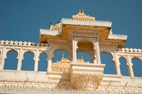 Framed City Palace, Udaipur, Rajasthan, India.