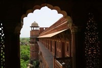 Framed Architecture of Agra Fort, India