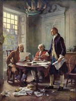 Framed Writing the Declaration of Independence, 1776