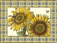 Framed Classical Sunflower II