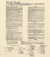 Framed Constitution Document