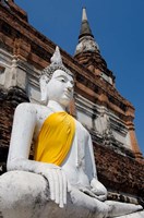 Framed Close up of Buddha statue, Ayutthaya, Thailand