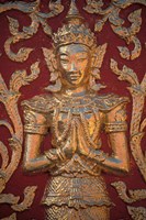 Framed Gold Leafed Deatil at Wat Doi Suthep, Chiang Mai, Thailand