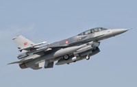 Framed Turkish-built F-16, Izmir Air Show in Turkey