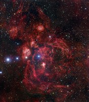 Framed Lobster Nebula in Scorpius