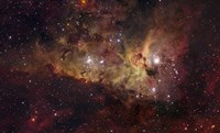 Framed Eta Carinae nebula