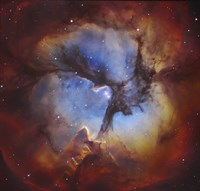 Framed Trifid Nebula in Sagittarius