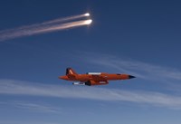 Framed BQM-74 Target Drone Fires Flares