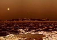 Framed View from the Edge of the Southern Polar Cap of Mars