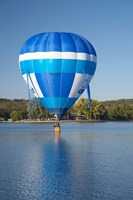 Framed Australia, Canberra, Hot Air Balloon, Lake Burley Griffin