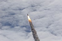 Framed Final Launch of Space Shuttle Atlantis