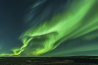 Framed Large Aurora Borealis Display in Iceland