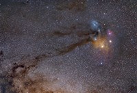 Framed Rho Ophiuchus Area in Sagittarius