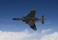 Framed QF-4E Aircraft Flies over the Gulf of Mexico