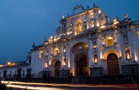 Framed Cathedral in Square, Antigua, Guatemala