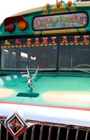 Framed Decorated Bus, Antigua, Guatemala