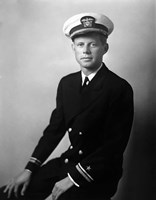 Framed John F Kennedy in his Navy Uniform