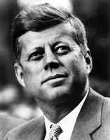 Framed Vector Portrait of John F Kennedy