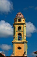 Framed Beautiful color steeple in church, Trinidad, Cuba