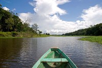 Framed Dugout canoe, Boat, Arasa River, Amazon, Brazil