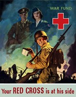 Framed Red Cross War Fund