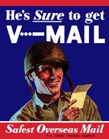 Framed V-Mail, Safest Overseas Mail