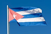Framed National Cuban Flag, Cuba