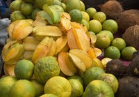 Framed Star Fruit and Citrus Fruits, Grenada, Caribbean