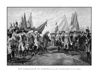 Framed Surrender of British Troops - Revolutionary War
