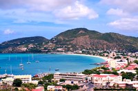 Framed Philipsburg, St Maarten, Caribbean