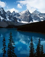Framed Lake Moraine, Banff National Park, Alberta, Canada